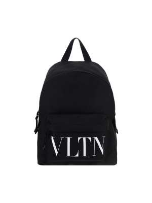 Valentino Vltn Print Backpack