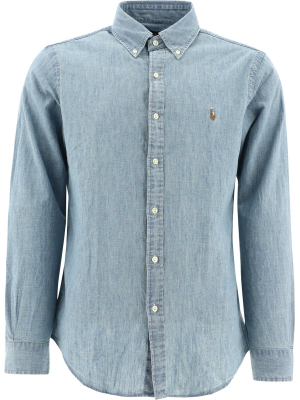 Polo Ralph Lauren Logo Embroidered Chambray Shirt