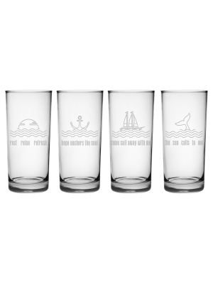 Great Foundations Tumbler and Double Old-Fashioned Glass Set in Square  Pattern (16-Pack)