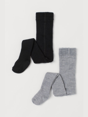 2-pack Wool-blend Tights