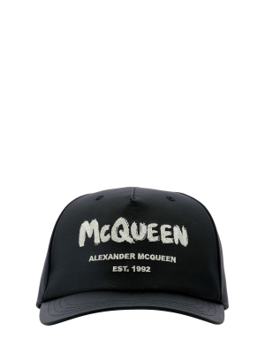 Alexander Mcqueen Graffiti Baseball Cap