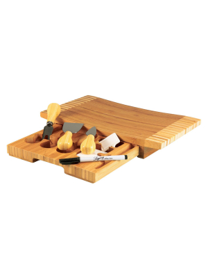 Legacy Concavo Cutting Board And Cheese Tools Set