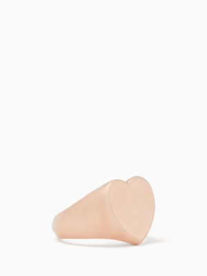 Demi Fine Heart Signet Ring