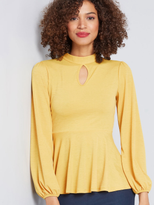 Readily Respected Peplum Top