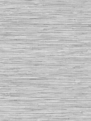 Grasscloth Peel-and-stick Wallpaper In Moonstone Grey By Stacy Garcia For Nextwall