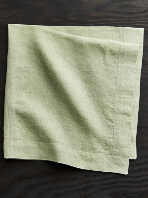 Helena Sage Green Linen Dinner Napkin