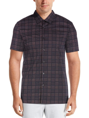 Slim Fit Geo Print Shirt