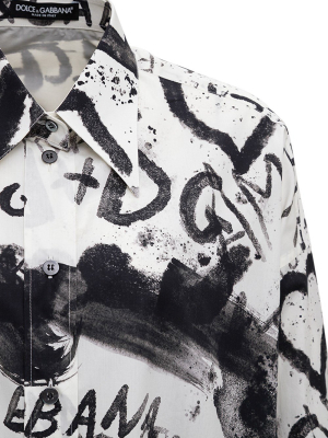 Dolce & Gabbana Graffiti Print Shirt