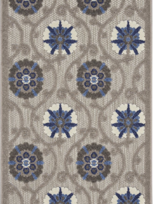 Aloha Indoor-outdoor Rug In Grey & Blue