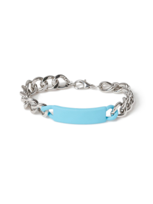 Blue Bar Chain Bracelet*