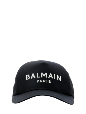 Balmain Logo Embroidered Baseball Cap