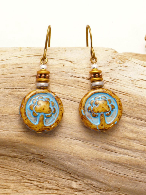 Tree Bead Earrings