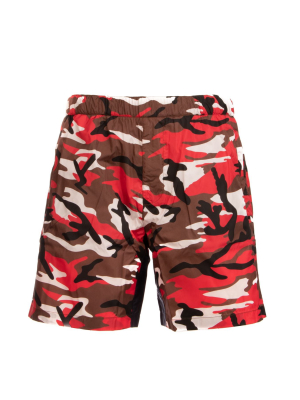 Prada Camouflage Print Swim Shorts