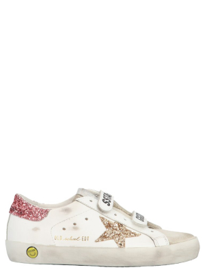 Golden Goose Kids Old School Velcro Strap Sneakers