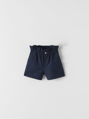 Plush Paperbag Shorts