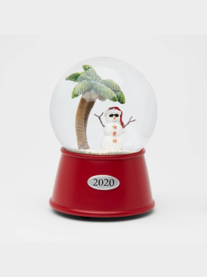 5.5" X 3.8" Beach Snowman Musical Snow Globe - Wondershop™