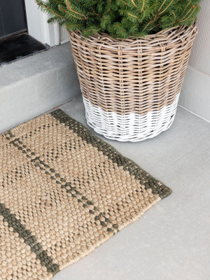 Simple Checkered Doormat