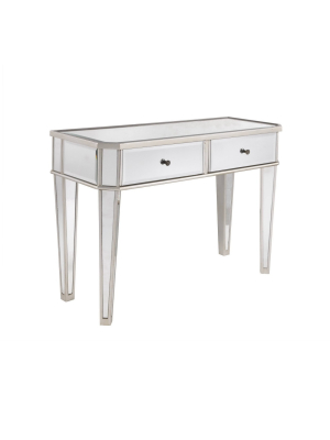 Carrick Console With Drawers Mirrored - Powell Company