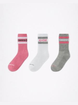 Converse Wordmark Crew 3pk Socks