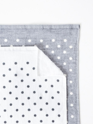 Polka Dot Chambray Towel