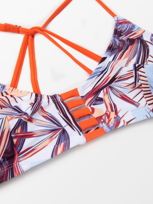 Hayley Tropical Cutout Front Bikini