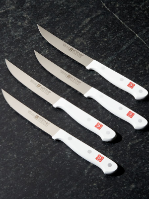 Wusthof ® Gourmet White Steak Knives, Set Of 4