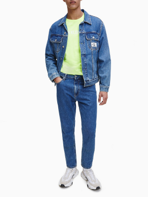 Relaxed Fit Mid-blue Stonewash Dad Jeans