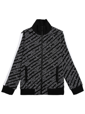 Givenchy Kids Chain Logo Print Jacket