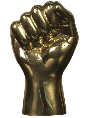 Noir The Solidarity Fist Brass Sculpture