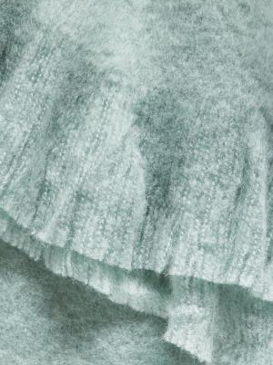 Loren Aqua Soft Throw Blanket