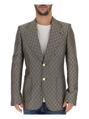 Gucci Metallic Slim Fit Blazer