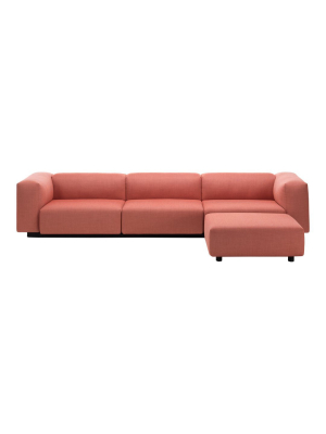 Soft Modular Three-seater Sofa Plus Ottoman