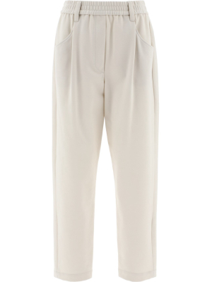 Brunello Cucinelli Straight Leg Cropped Pants