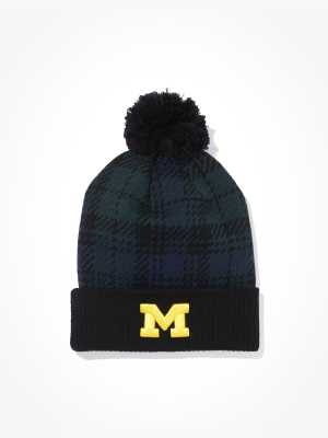 Tailgate Michigan Wolverines Plaid Beanie