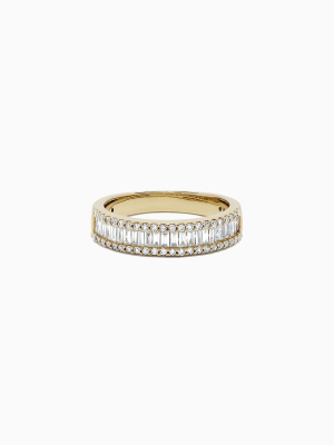 Effy D'oro 14k Yellow Gold Diamond Ring, 0.73 Tcw
