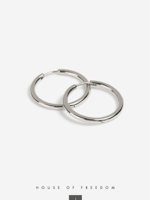 **house Of Freedom Fine Hoop Earrings