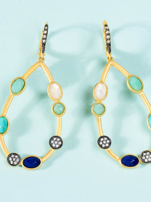 Touch Of Turquoise Teardrop Earring