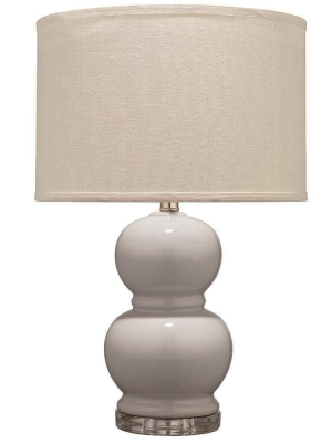 Jamie Young Bubble Ceramic Gray Table Lamp