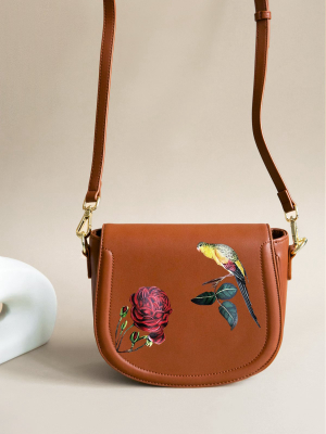 Bird And Rose Brown Bag