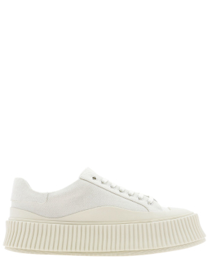 Jil Sander Lace-up Platform Sneakers