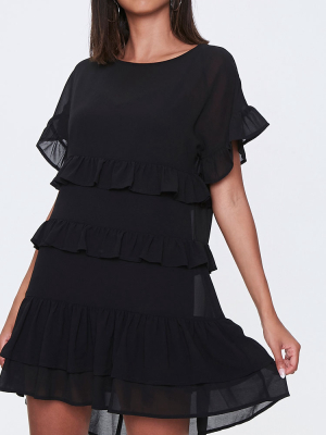 Tiered Ruffle Mini Dress