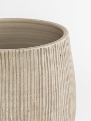 Lined Ceramic Pot