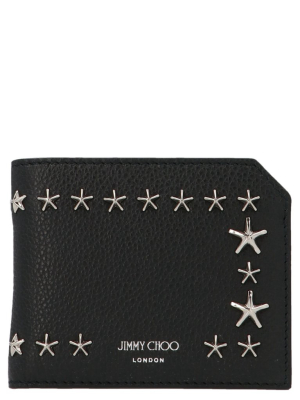 Jimmy Choo Star Embellished Bifold Wallet