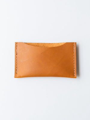 Leather Card Wallet Tan