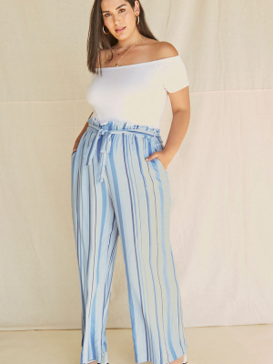 Plus Size Striped Mia Pants