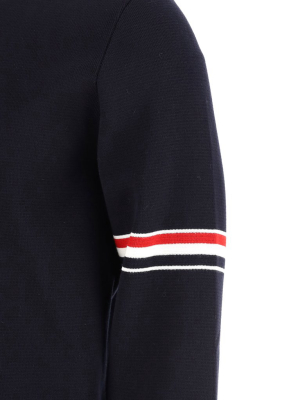 Thom Browne Rwb Stripe Armband Sweater