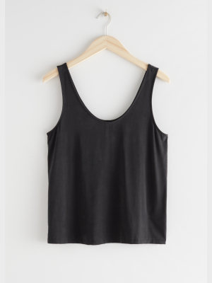 Relaxed Cupro Tank Top