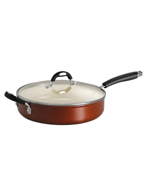 Tramontina Style Ceramica 11" Aluminum Covered Deep Skillet - Metallic Copper