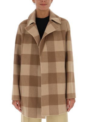 Theory Double-faced Check Overlay Coat