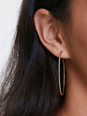 Etched Hoop Earrings